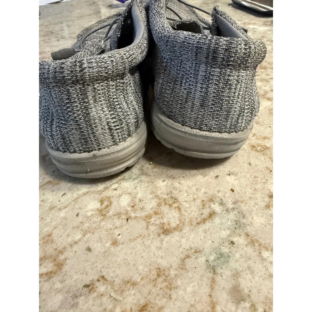 Hey Dude Wally B Sox Grey Knit Slip On Loafers Mens 11 111033000
